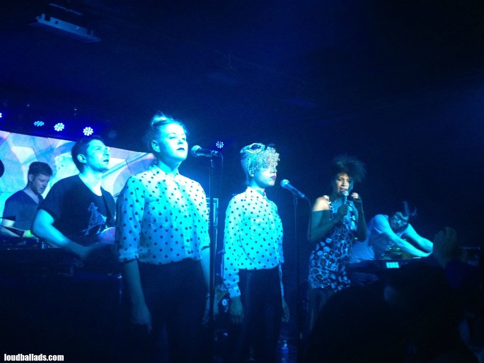 Escort performing at a shoulder-to-shoulder show inside Asheville Music Hall