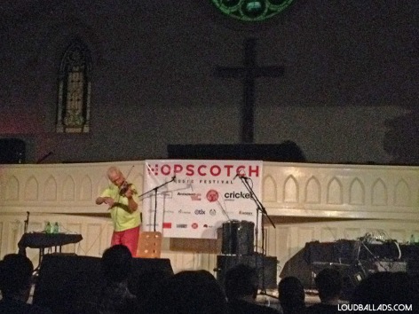 Tony Conrad performing at Hopscotch 2014 in Raleigh, NC